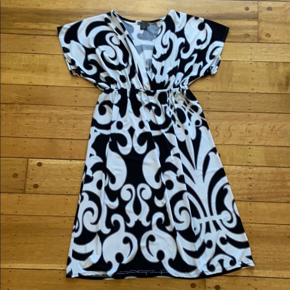 Black white dress